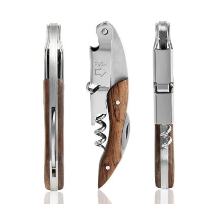 China High Quality Stainless Steel All-in-one 3 in 1 Bottle Opener Corkscrew Wine Opener for sale