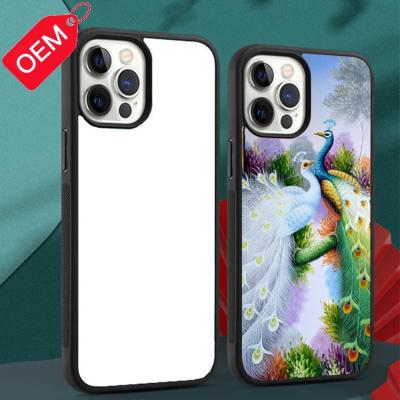 China OEM Wholesale Thermal Transfer TPU+PC Sublimation Phone Case 2023 Shockproof Blank OEM Phone Case For iphone 14 13 12 11 pro max for sale