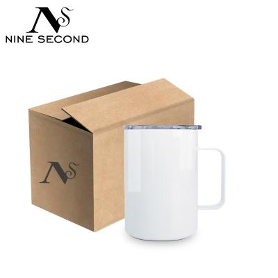 China Sustainable Eco-Friendly Stainless Steel Mugs Vacuum Insulated Tumbler Sublimation Blank Coffee Mugs Travel Mug for sale