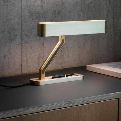 China Post-modern Art Reading Table Lamp Modern Copper Club Light Luxury Bar Table Lamp for sale