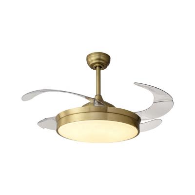 China Post-modern simple modern simple household fan lamp restaurant bedroom ceiling fan quiet lamp for sale