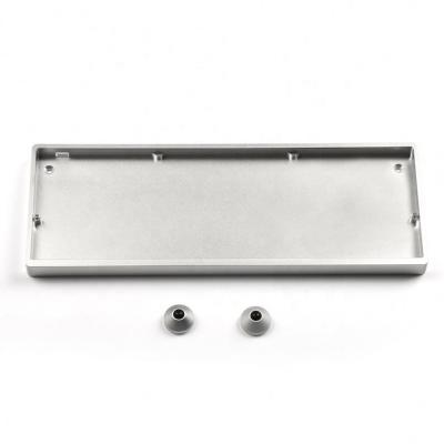 China Custom Machining Automation CNC Fabrication Slot Aluminum Case Anodized Machined Mechanical Keyboard Parts for sale