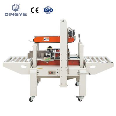 China DFXA5050C Beverage Carton Sealing Machine Box Sealer With Side Conveyor Belt Tapping for sale