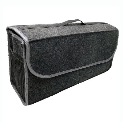 China Viable Manufacturers Supply Felt Car Trunk Storage Bag Sundries Match Folding Box Storage Box for sale