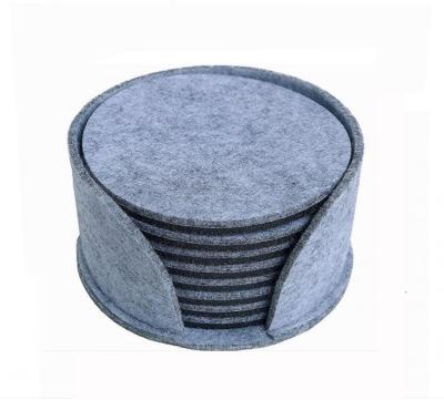 China Eco-Friendly Modern Classic Direct Selling Sustainable Wool Felt Around Coasters for sale