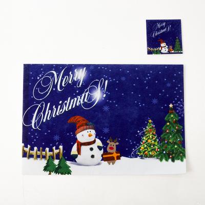 China 2021 Sustainable New Christmas Themed Felt Place Mat Modern Eco-friendly Customizable for sale