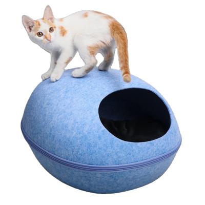 China Factory Supply Breathable Pet House Bed Fashion Felt Breathable Pet Beds for sale