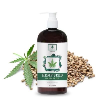 China 750ML Hemp Seed Massage Essential Oils natural For Skin Detoxifying for sale