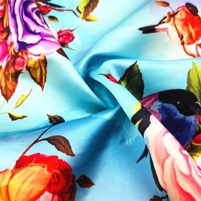 China Breathable Wholesale Custom Design High Quality 100% Printed Silk Fabric Digital Printed Silk Fabric for sale