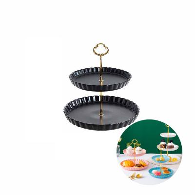 China Excellent Respondable Nordic Style Ceramic Cake Stand Dessert Stand Cake Stand Display For Party for sale