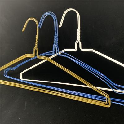 China Customized Cloth Hanger Steel , 40.5cm Electrostatic Spraying Metal Coat Hangers for sale