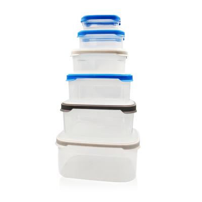 China Wholesale 250ml 300ml 500ml 650ml 1000ml Freshness Preservation Plastic Airtight Food Container With Lid for sale