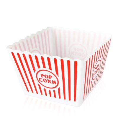 China Non-Toxic Plastic Popcorn Bucket Cinema Popcorn Food Container Disposable Box Size for sale