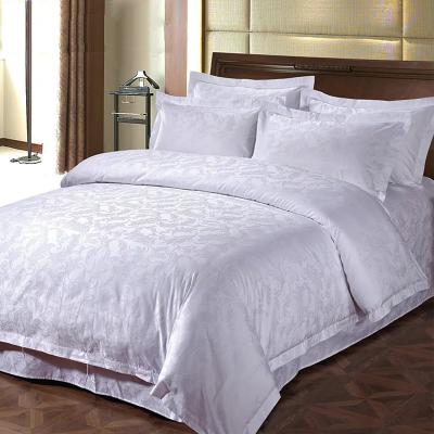 China Nondisposable Luxury Bed Sheet Jacquard Duvet Cover Set Turkish 100% Cotton Bedding Set for sale