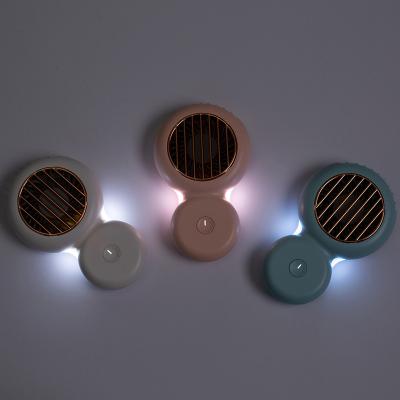 China 2022 Mini ABS Night Light Handy Neck Handheld Wireless Rechargeable Bar Wick Fan Low Noise Bladeless Wholesale USB Low Noise for sale