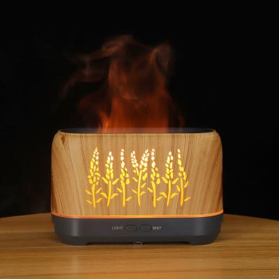 China 2022 New Car 200ML Fire Difusor Electric Essential Oil Diffuser Humidifier Ultrasonic Flame Aromatherapy LED Fragrance Diffuser for sale