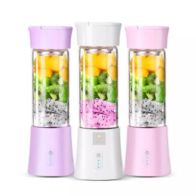 China Wholesale Borosilicate 6 Blades Wholesale Borosilicate 6 Blades Mini Home Licuadora Car Filtro licuadora 380ML Car Blender LOW NOISE Rechargeable USB Blender Portable Blender for sale