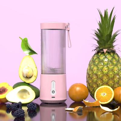 China Ice Crushing Type-C 6 Blades Rechargeable 4000mAh Mini Juicer 4000mAh Portable Blender 2022new 450ML Juicer Blender Portable Usb Blender Portatil de licuadora filtro for sale