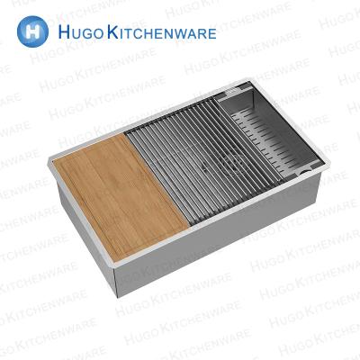 China Without Faucet Customize High Grade Commercial Hotel Kitchen Stainless Steel Sink Bowl Kitchen Stainless Steel Sink for sale