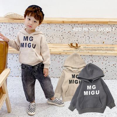 China Hip Hop 2-10Y kids thick sweatshirt boys warm up for outwear long sleeve tops tee Kid clothes Autumn Winter Children Girl Boys T-shirts for sale