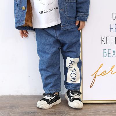 China Hip Hop Kids Denim Brand Boys Babies Infantil Jeans For Spring Autumn Children's Jeans Pants Dark Blue Designed Denim Kids Pants for sale