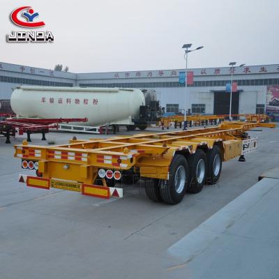 China Truck trailer Liangshan supply good price 20ft second hand container truck/cargo trailer/skeleton semi trailer for sale for sale