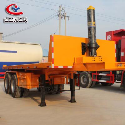 China Hydraulic Rear Dump Tipper Truck Semi Trailer China Factory 2 or 3 Axles Flatbed Side Dump Truck Trailer for sale