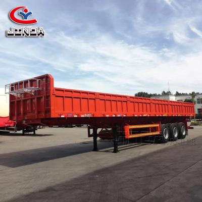 China 2020 New Design 3 Axle 30Ton 40 Ton Hydraulic Dump Side Tipper Trailer Semi Truck Trailer for sale