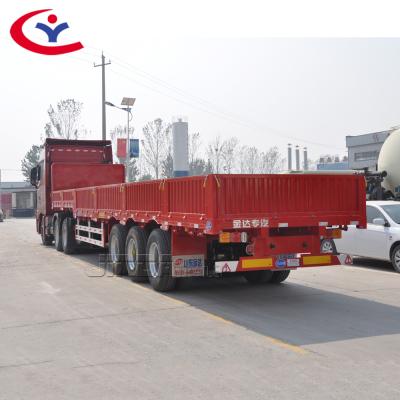 China High Sidewall Tire-axle 40T 500mm Factory Export Trailer Truck Cement Bulk Trailer Detachable Cargo Trailer Enclosed Frame Trailer For Sale for sale