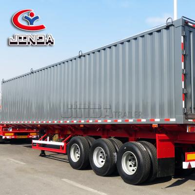 China Best Selling Jinda Direct Factory 3Axles Wheat Grain Bulk Tank Trailer Container Trailer Bike Cargo Trailer Truck Trailer for sale