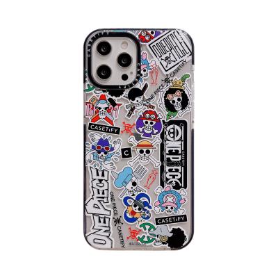 China 2021 2D Anti-fall Sublimation Transparent Phone Case For Iphone Japan Anime Hybrid Phone Case For Apple for sale