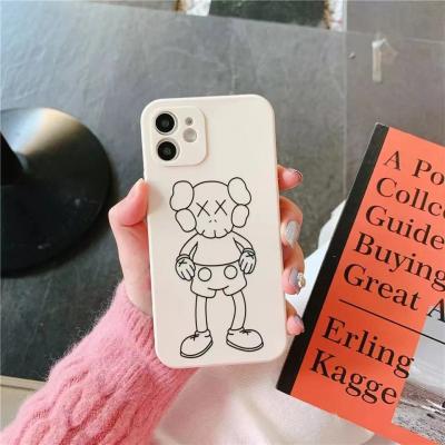 China 2021 Popular Liquid Anti-fall Slide Cardboard Phone Case For Iphone Luxury Mobile Phone Case For Iphone 12 for sale