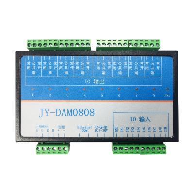 China 485 Relay Control 8 Channel Switch Acquisition Serial Port Relay Module Control Switch Network Port Control DAM0808T for sale