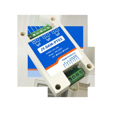 China DAM-PT03 multi/3-channel PT100 temperature acquisition module PT100 high-precision thermal resistance acquisition terminal DAMPT03 for sale