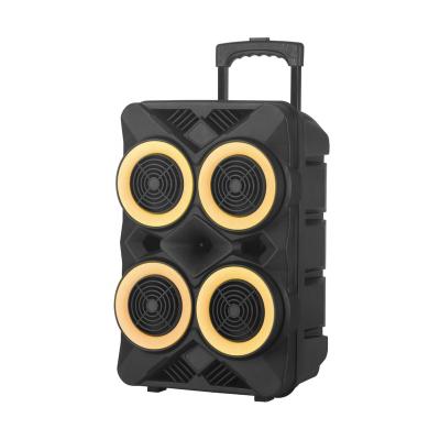 China Super Bass Wireless Speaker Portable LED Flashing Light NDR -6666 Subwoofer Outdoor Speaker with USB/TF/FM/MIC for sale