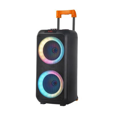 China Manufacturer 2022 LED Flashing Light NDR TWS High Level Big Partybox 310 Outdoor Wireless BT 5.0 Dual 8 Inch TWS Party Speakers for sale