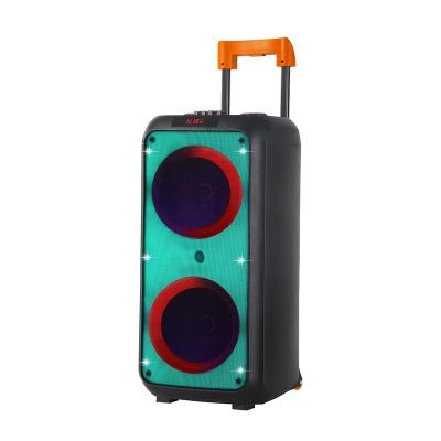 China LED Flashing Light Factory Popular Product RMS 40w BT Wireless Karaoke Partybox Portable Outdoor Speaker With Good Quality for sale