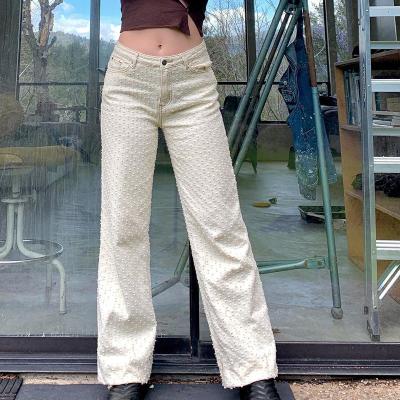 China High quality QUICK DRY high model casual straight leg wash personality pants ladies summer whosale waist jeans sexy women pants for sale