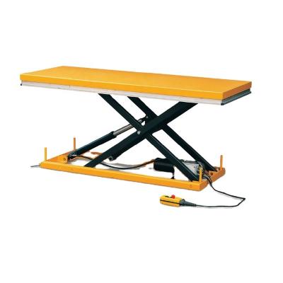 China Building Material Stores Paralleled Electric Hydraulic Tandem Scissor Lift Table for sale