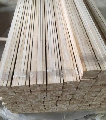 China Contemporary Solid Wood Triangle Paulownia Chamfer Wood Strips for sale