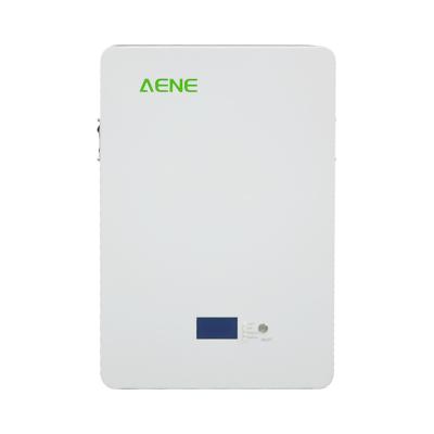 China Factory Hot Sale Low Price 51.2V 100Ah Home Appliances AENE Wall Mounted LeFiPO4 Energy Storage System for sale