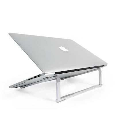 China CNC Processed | Aluminum Anodized 2021 New Arrival Simple Design Aluminum Alloy Sturdy Support Laptop Stand With Adjustable Folding for sale