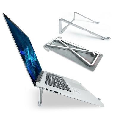 China CNC Processed | Aluminum Anodized Hot Selling Portable Laptop Stand Aluminum Alloy Metal Laptop Stand Height Adjustable Foldable Lift for Office Bed for sale