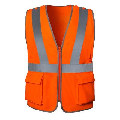 China Safety Multi Vest Application Scenes Safety Vest Two Tone Reflective Surveyors Invest Pocket for sale