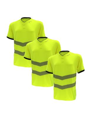 China Safety Breathable T-shirt Safety Work Reflective Shirt And Pattern High Visibility Safety Yellow Shirts for sale