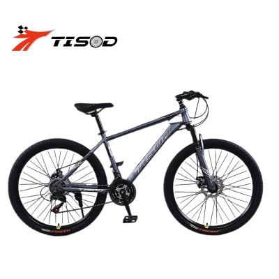 China TISOD 2023 Front Suspension Steel 26 Inch MTB Mountain Bike Wholesale Factory 26 Inch Bicycle Mountain Bike for sale