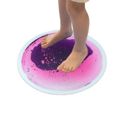 China New Arrival Non-Toxic Eco-friendly Educational Sensory Color Liquid Plastic Tile Kids Kindergarten Floors Non-Toxic Sensitive Vinyl Flooring Mat for sale