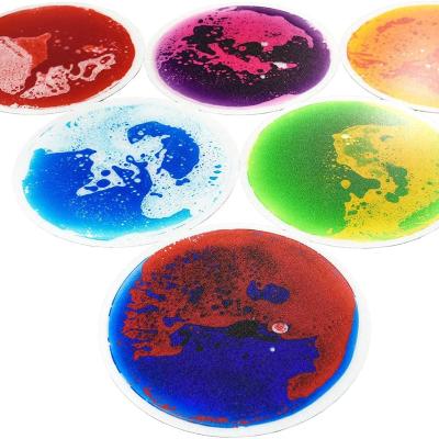 China Kindergarten Eco-Friendly Non-Toxic Nursery Room Educational Mat Color Changing Kids Play Sensory Area Flooring Removable Rubber Liquid Tile for sale