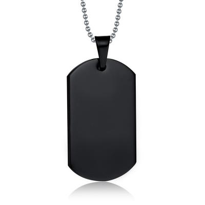 China Wholesale Custom CLASSIC Logo Engraved Stainless Steel Military Army Dog Tags Necklace For Women Men for sale