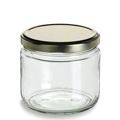 China Viable Most Popular Glass Food Jar 12oz Jam Container Glass Jar Candy for sale